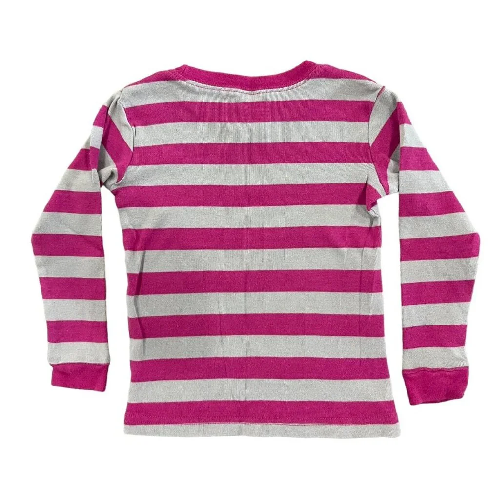 Leveret 3Y Magenta & Grey Striped Pajamas